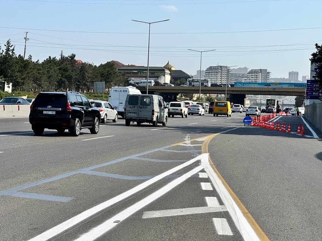 Bakı-Sumqayıt yolundan istifadə edənlər üçün mühüm xəbər - FOTO