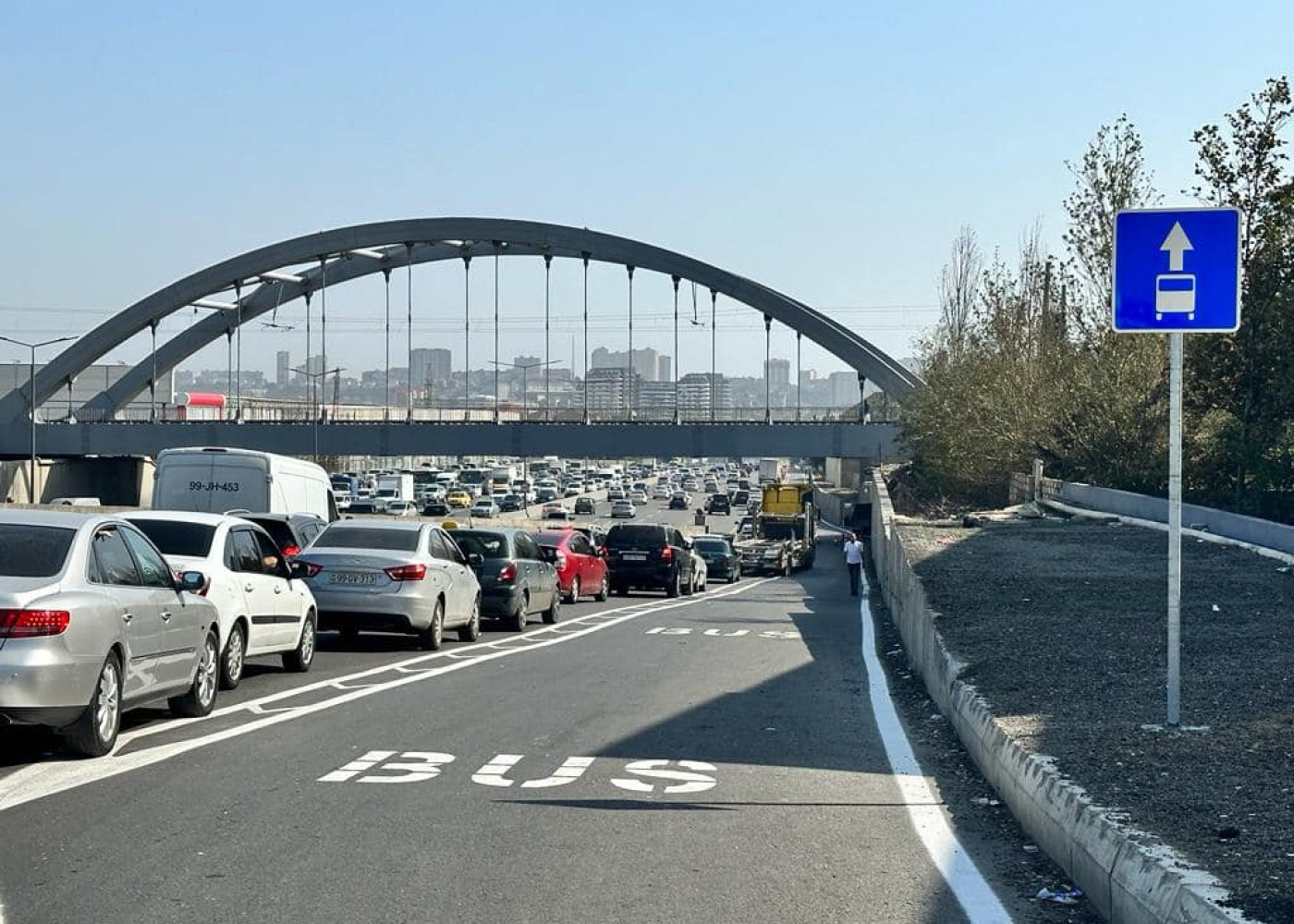 Bakı-Sumqayıt yolundan istifadə edənlər üçün mühüm xəbər - FOTO 1 Bakı-Sumqayıt yolundan istifadə edənlər üçün mühüm xəbər - FOTO