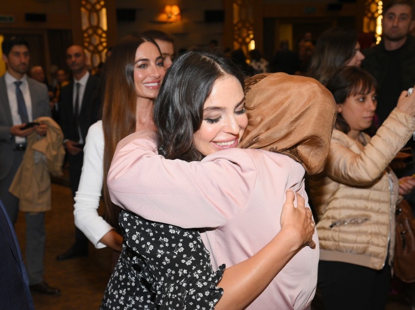 Leyla və Arzu Əliyevalar "Oğul" filminin təqdimatında - FOTOLAR