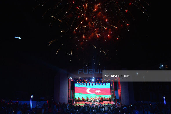 Füzuli Şəhəri Günü ilə bağlı atəşfəşanlıq olub - FOTO / VİDEO