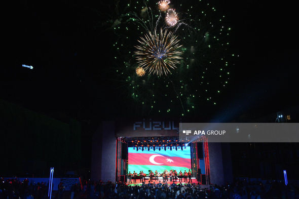 Füzuli Şəhəri Günü ilə bağlı atəşfəşanlıq olub - FOTO / VİDEO