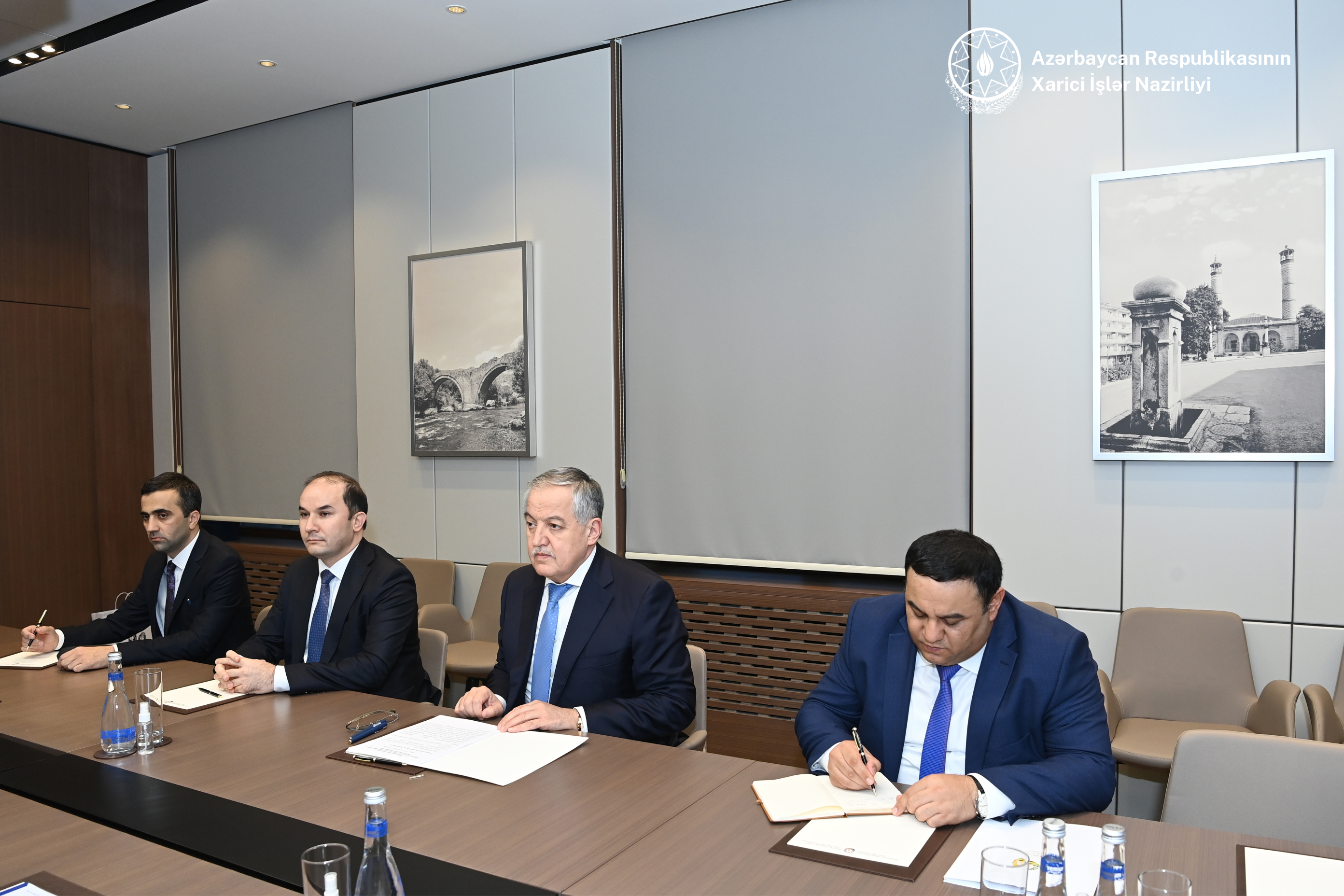 Ceyhun Bayramov Tacikistanın xarici işlər naziri ilə görüşdü - FOTO