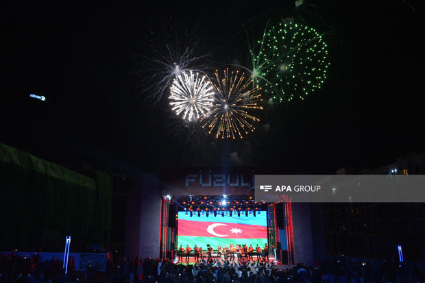 Füzuli Şəhəri Günü ilə bağlı atəşfəşanlıq olub - FOTO / VİDEO