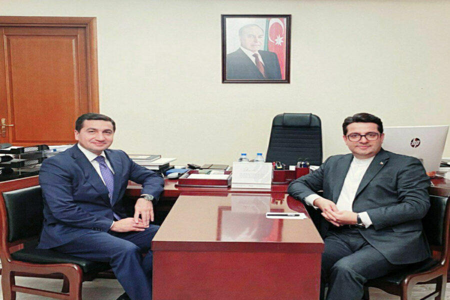 Hikmət Hacıyev İran səfiri ilə görüşdü