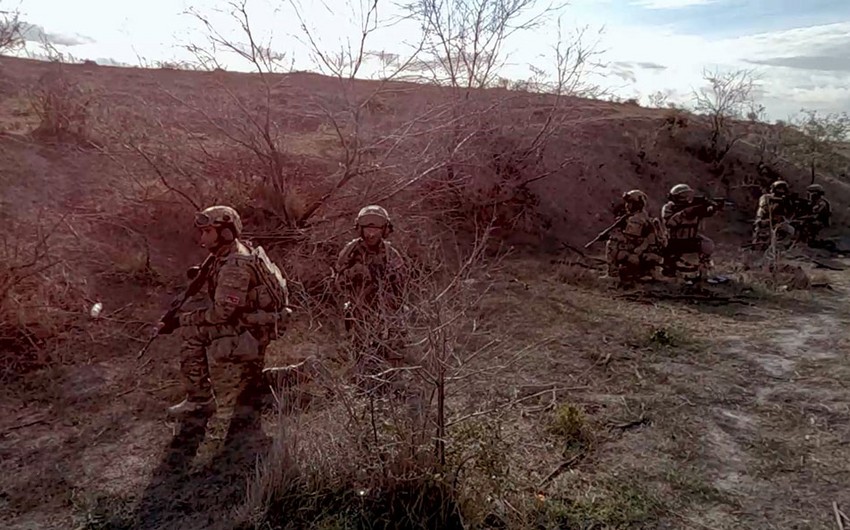 Azərbaycan və Türkiyə XTQ-ləri "düşmənin" komanda məntəqələrini sıradan çıxardı - VİDEO