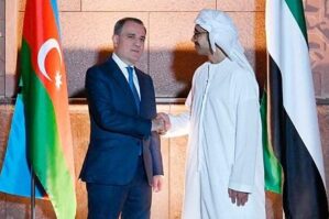 Ceyhun Bayramov BƏƏ-li həmkarı ilə görüşdü - FOTO