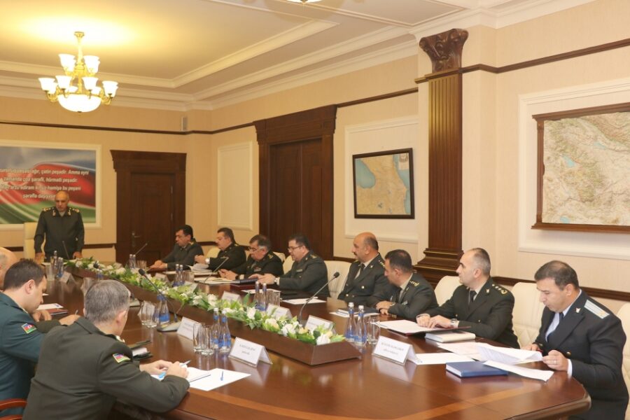 Hərbi Prokurorluqda geniş kollegiya iclası keçirildi - FOTOLAR
