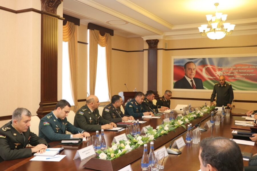 Hərbi Prokurorluqda geniş kollegiya iclası keçirildi - FOTOLAR