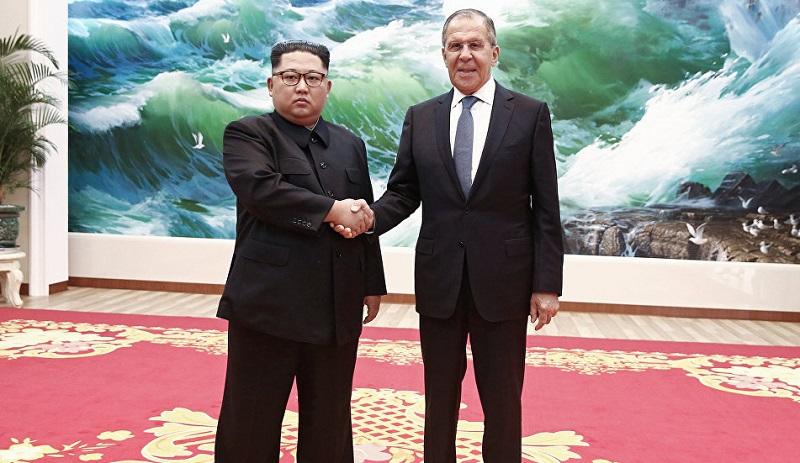 Lavrov Kim Çen İnlə görüşdü 1 kim lavrov