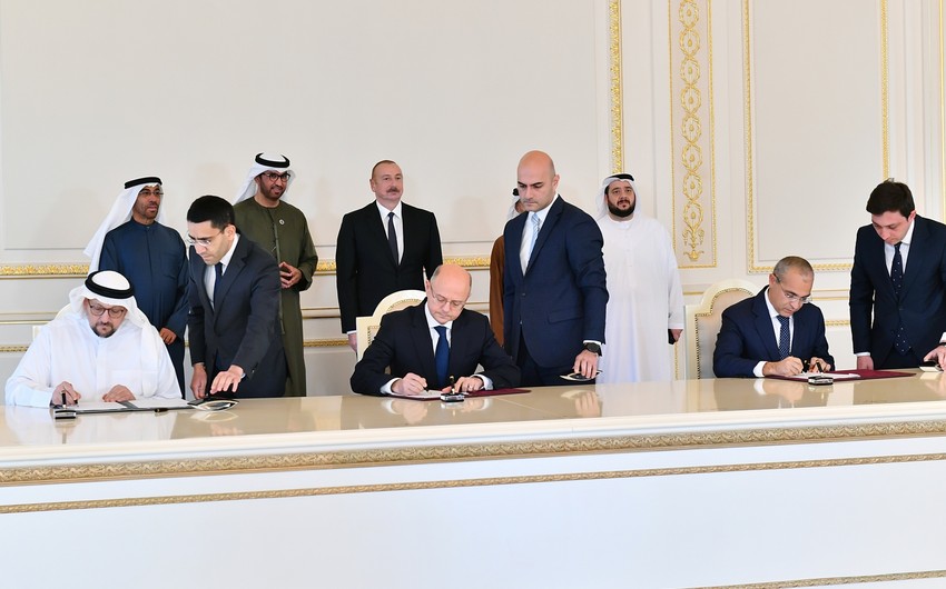 Azərbaycanla BƏƏ şirkəti arasında sənədlər imzalandı