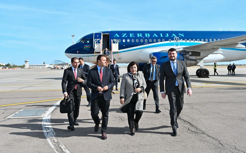 Sahibə Qafarova Rumıniyaya getdi - FOTOLAR