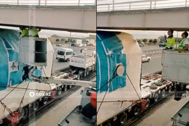 Bakı-Qazax yolunda maraqlı olay - VİDEO