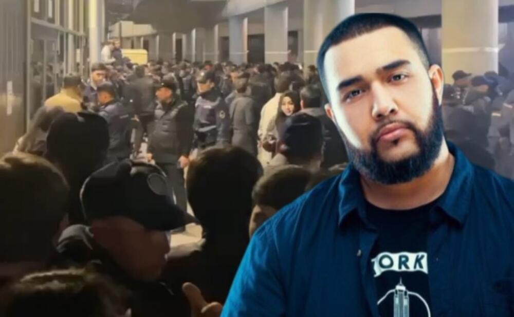 Azərbaycanlının konsertində gərgin anlar: Milli Qvardiya zala girdi - VİDEO