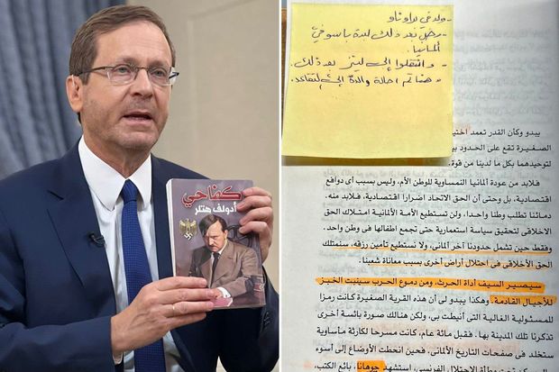 Hitlerin Qəzzada aşkarlanan kitabı - FOTO