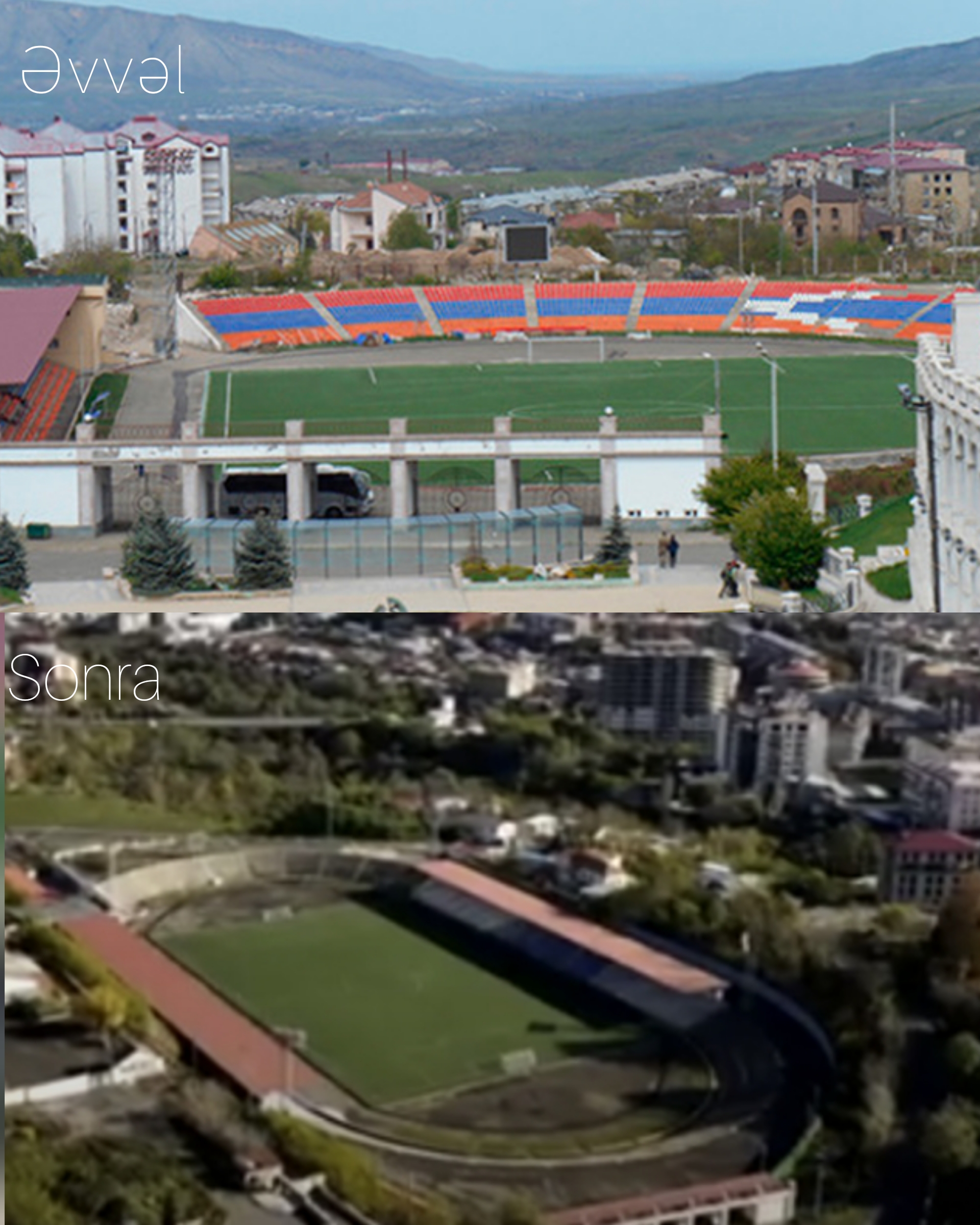 Xankəndi stadionunun son durumu - FOTO