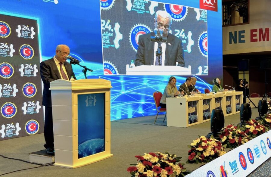 TÜRK-İŞ-nin 24-cü Qurultayının açılışı oldu - FOTOLAR