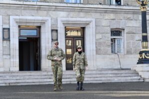 Prezidentin ailə üzvləri Xankəndidəki hərbi paradda - FOTOLAR