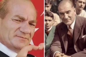 Atatürkə bənzədiyi üçün 2 saata 1 milyon qazandı - FOTO