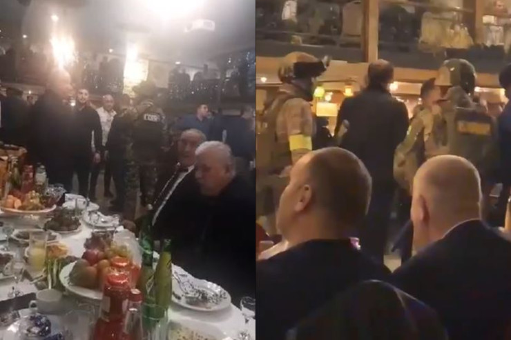 Azərbaycanlıların məclisinə basqın: orduya çağırış vərəqəsi paylandı - ŞOK VİDEO