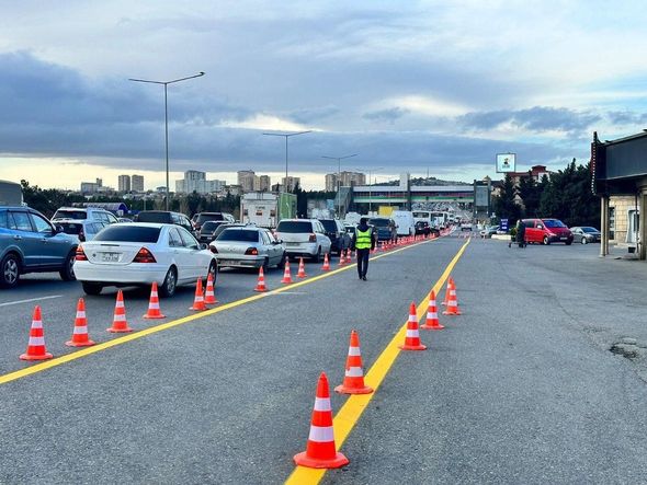 Bakı-Sumqayıt yolunda YENİLİK: avtobus zolağı çəkilir - FOTO