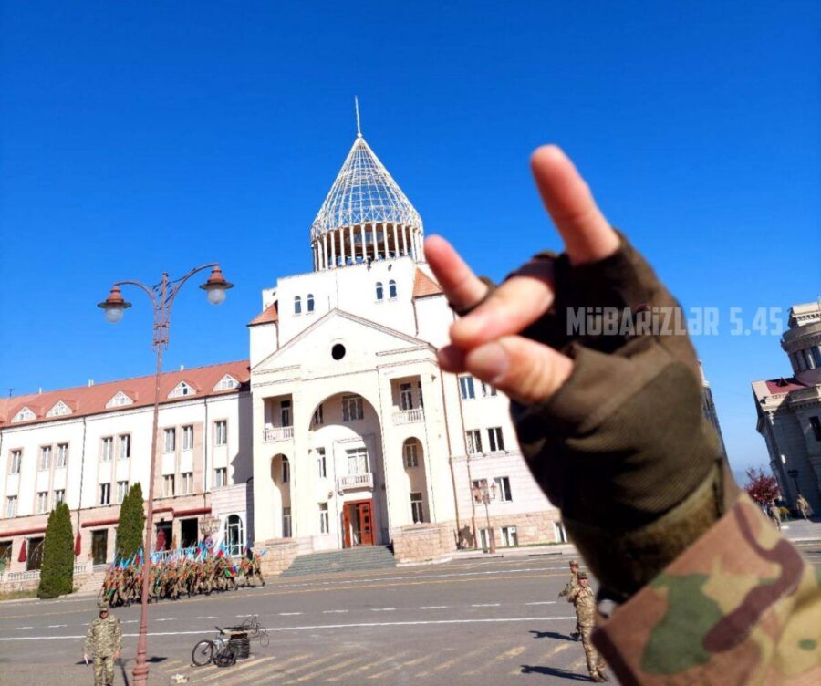 Xankəndidəki bu görüntü Ermənistanda vahimə yaratdı - FOTO