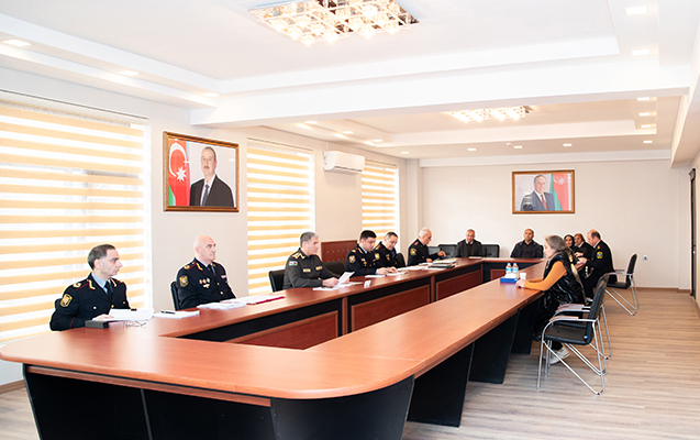 Nazir polis rəislərinə tapşırıqlar verdi - FOTOLAR