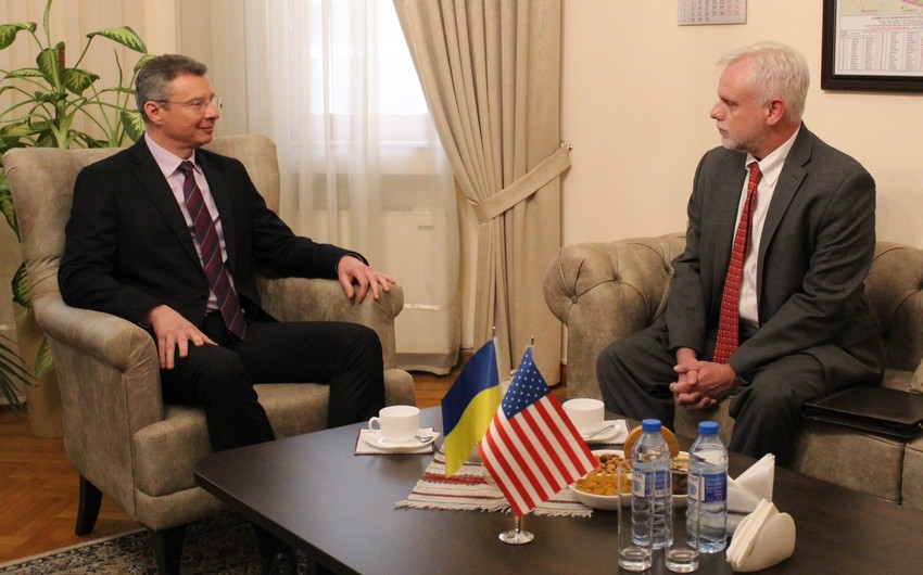 ABŞ və Ukraynanın Azərbaycandakı səfirləri görüşüb 1 ABŞ və Ukraynanın Azərbaycandakı səfirləri görüşüb