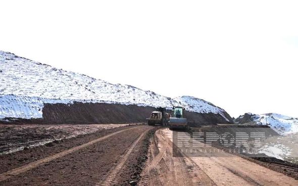 Naxçıvanın məşhur yolunda yenidənqurma işləri başladı