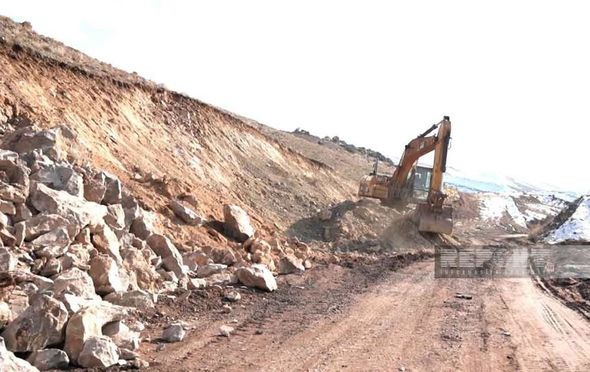 Naxçıvanın məşhur yolunda yenidənqurma işləri başladı