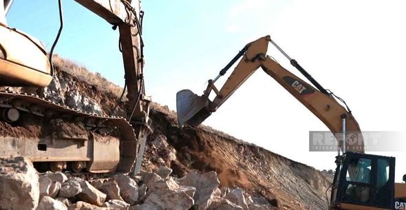 Naxçıvanın məşhur yolunda yenidənqurma işləri başladı