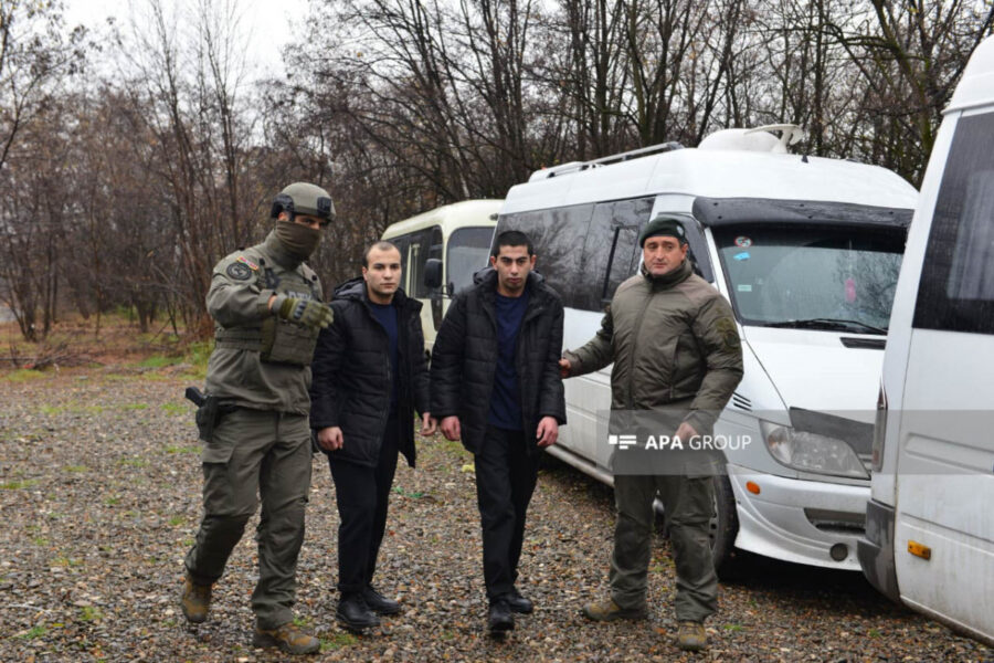 Əsirlər dəyişdirildi: hadisə yerindən FOTOLAR