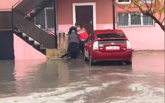 Bakıda yaşlı qadın gölməçədə öldü - Video 1 gb