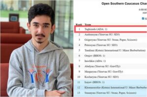 Tələbəmiz erməniləri arxada qoyaraq birinci oldu - FOTO