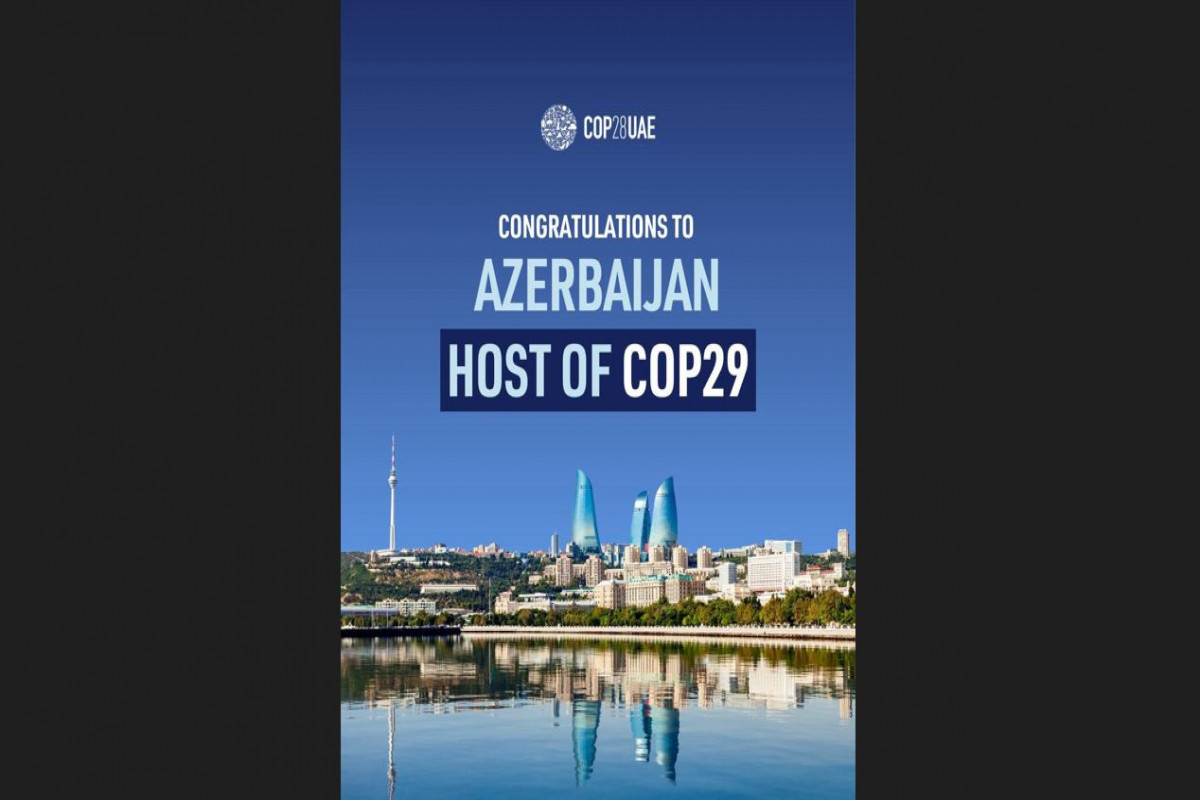 COP28-in rəhbərliyi Azərbaycanı təbrik etdi