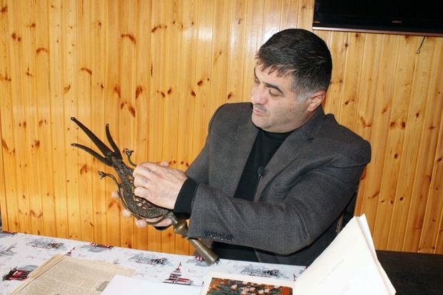 Şah İsmayılın döyüş bayrağının başlığı buradadır - FOTO