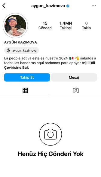 Aygün Kazımovanın 1,4 milyonluq səhifəsi oğurlandı - FOTO 4 Aygün Kazımovanın 1,4 milyonluq səhifəsi oğurlandı - FOTO