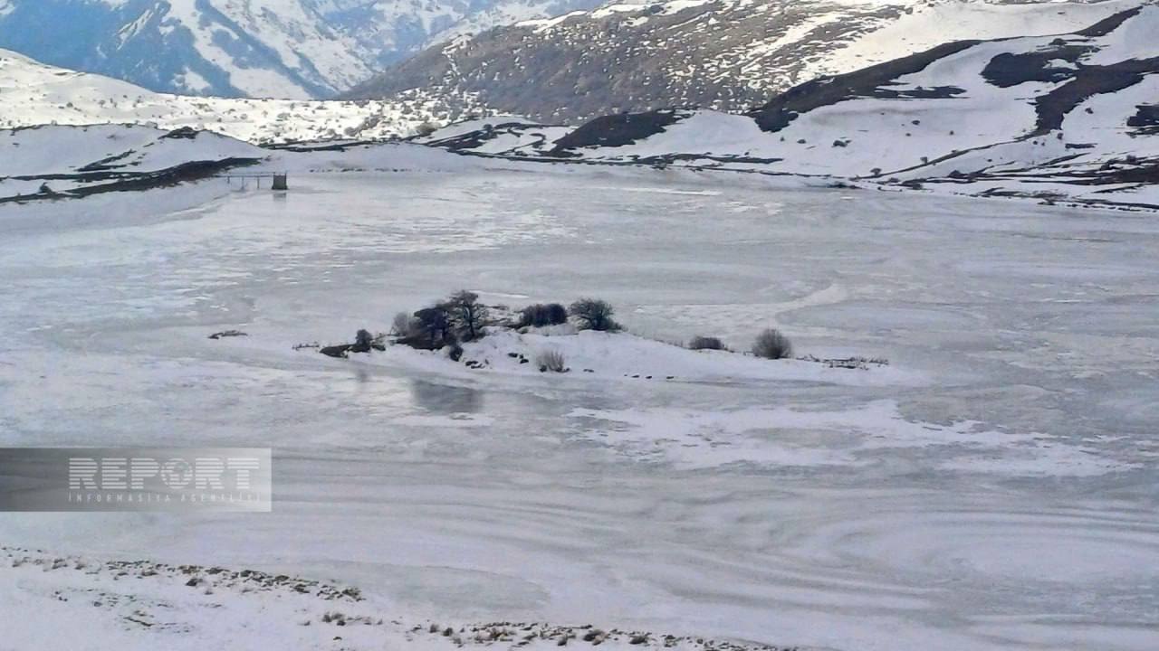 Batabatın donmuş gölləri və qış mənzərəsi - FOTOLAR