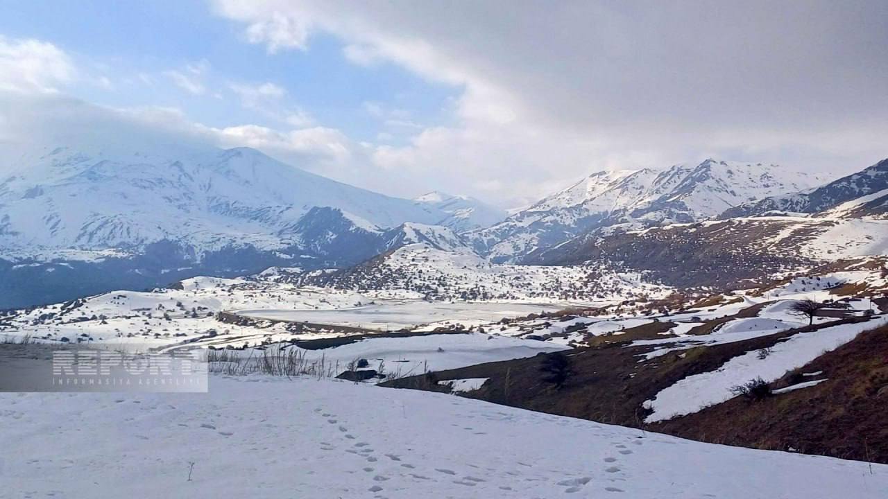 Batabatın donmuş gölləri və qış mənzərəsi - FOTOLAR