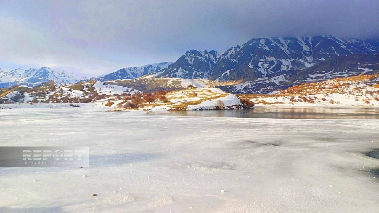 Batabatın donmuş gölləri və qış mənzərəsi - FOTOLAR