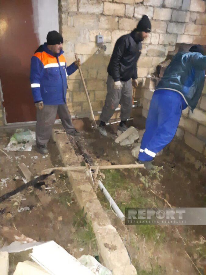 Bakının bu ərazilərində elektrik verilişi bərpa olundu - YENİLƏNİB