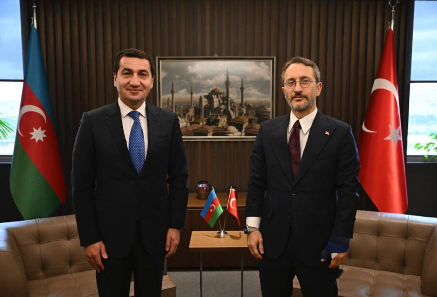 Hikmət Hacıyev Fəxrəddin Altunla görüşdü - FOTO