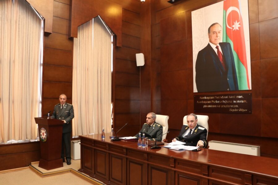 Hərbi Prokurorluqda geniş kollegiya iclası keçirildi - FOTOLAR