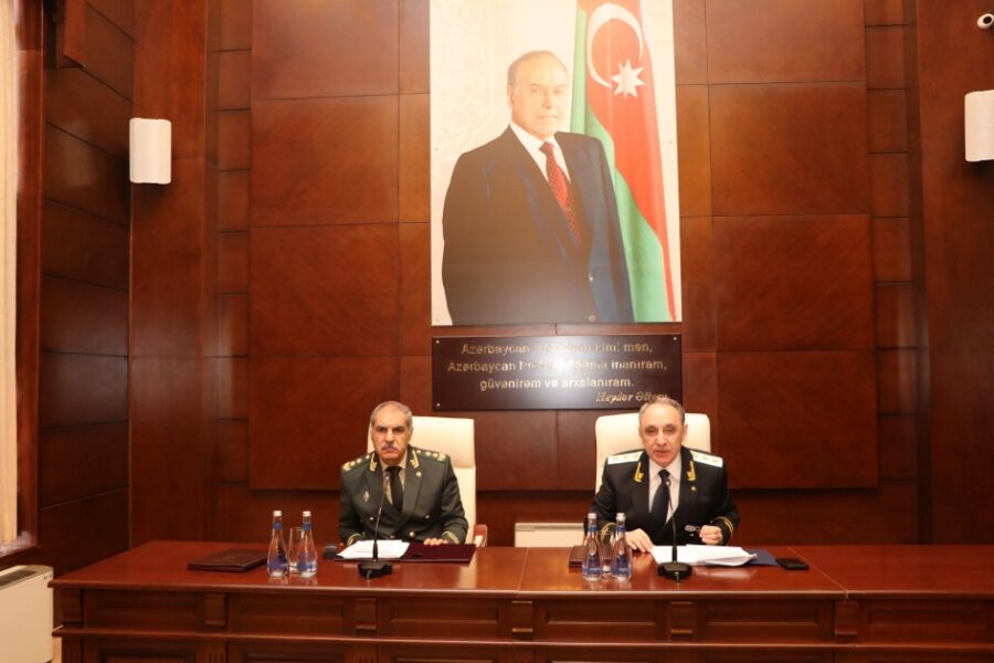 Hərbi Prokurorluqda geniş kollegiya iclası keçirildi - FOTOLAR