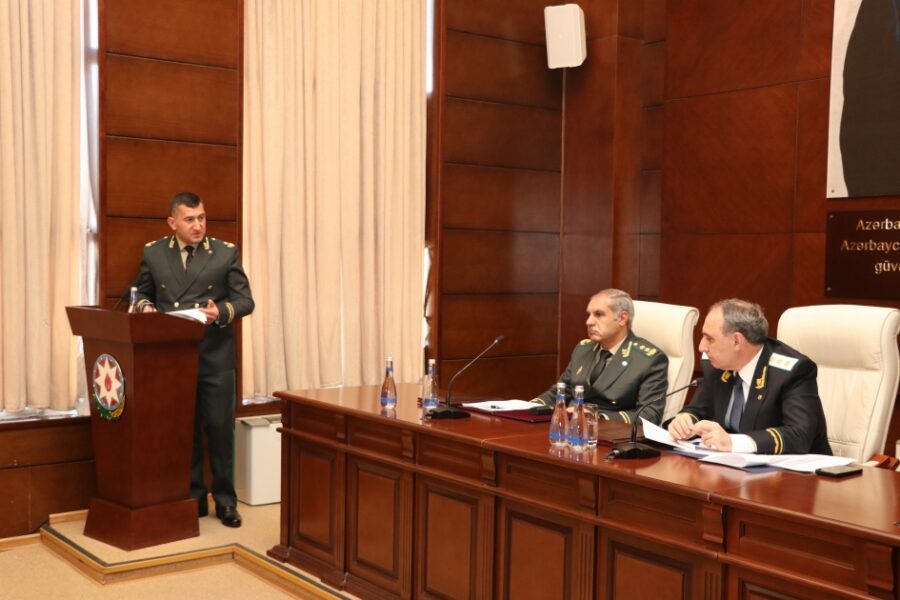 Hərbi Prokurorluqda geniş kollegiya iclası keçirildi - FOTOLAR