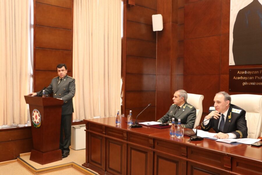 Hərbi Prokurorluqda geniş kollegiya iclası keçirildi - FOTOLAR