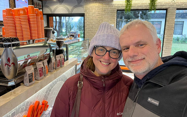 Mark Libbi xanımı ilə Bakını gəzdi - FOTOLAR