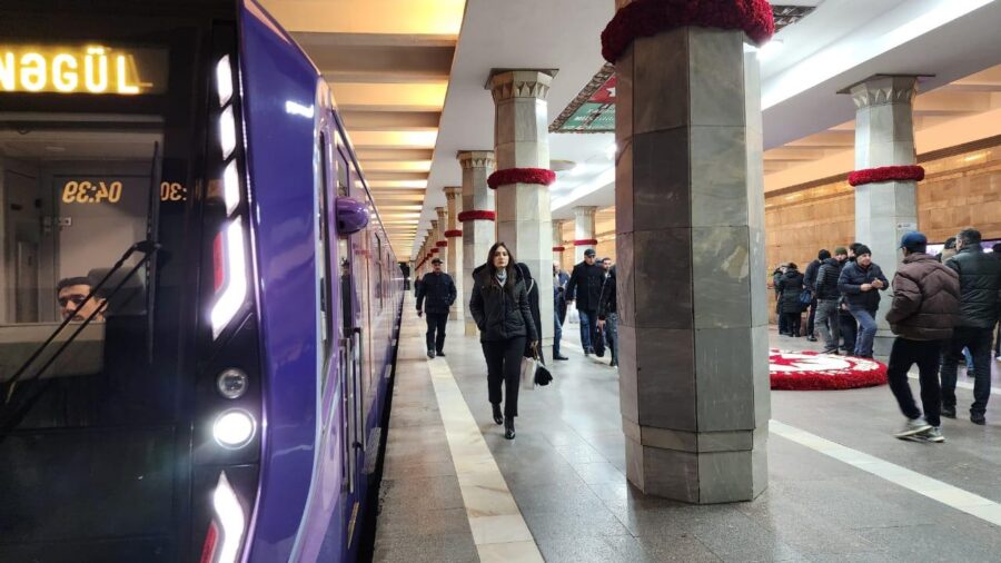 20 Yanvar tarixi Bakı metropolitenində qeyd edilir - FOTOLAR