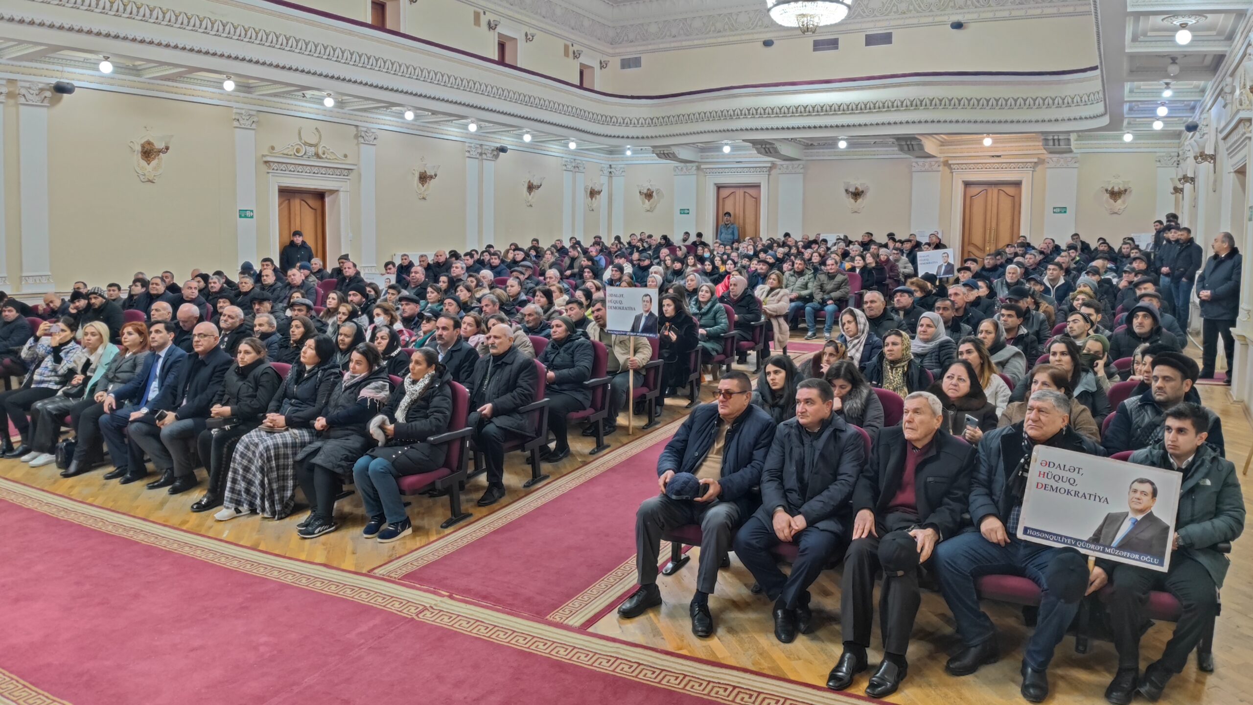 Prezidentliyə namizəd Qüdrət Həsənquliyev Qaradağda seçicilərlə görüşdü - FOTO