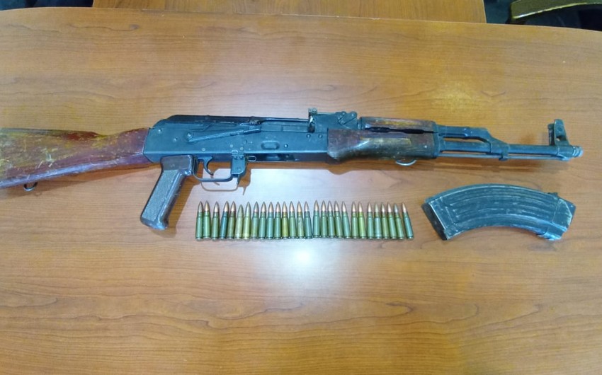 Şirvanda silah-sursat tapıldı