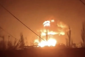 Rusiya PUA-ları vurdu, fəlakət yaşandı - VİDEO